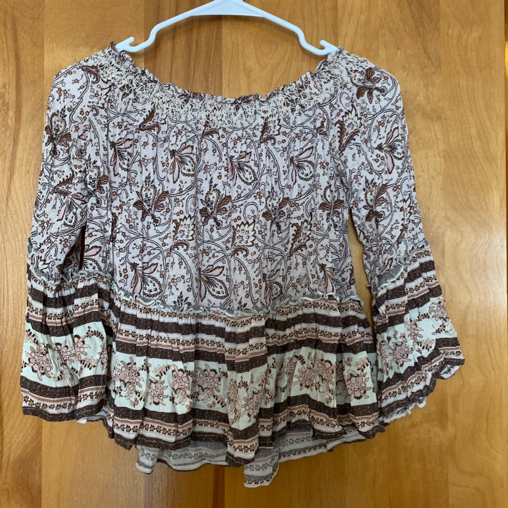 boho off the shoulder top